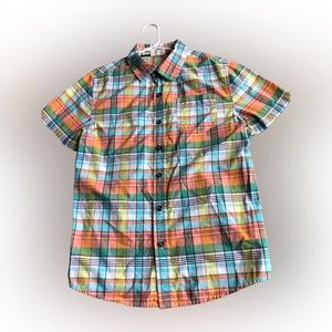 Crazy 8 Boys short sleeve plaid shirt